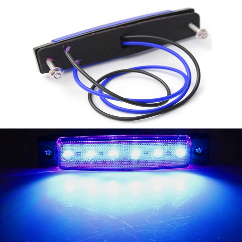 Shangyuan أضواء قارب شانغيوان البحرية، أضواء داخلية LED متعددة الاستخدامات لسطح القارب، أضواء ترحيبية لمؤخرة القارب، أضواء قبطان، 12 فولت، أضواء بحرية مقاومة للماء لليخوت، صيد السمك، قوارب البونتون، قوارب الشراع، قوارب الكاياك، قوارب باس، زرقاء، 4 قطع - Image 5